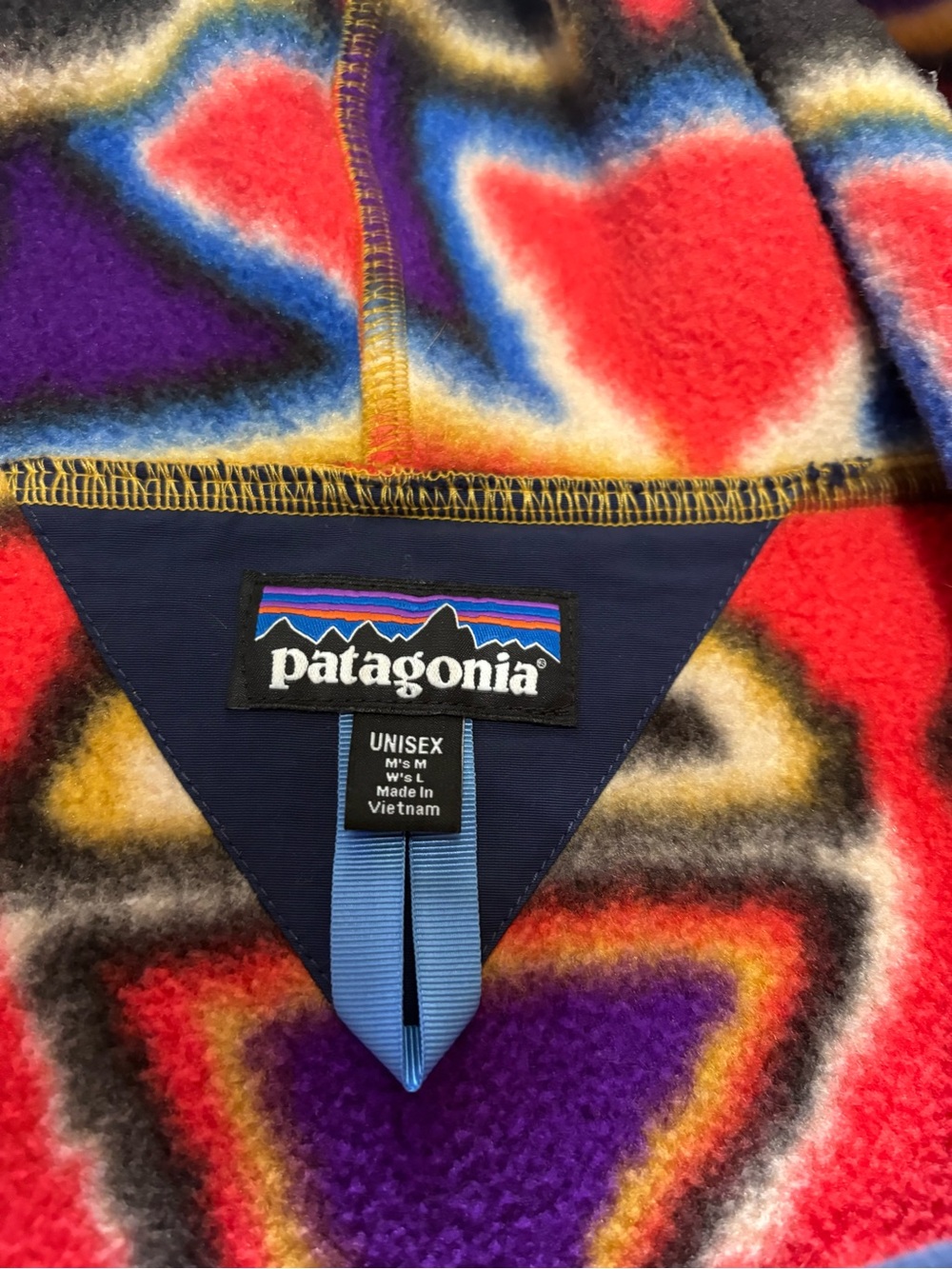 Patagonia Synchilla Cagoule Catalan Aztec w Unisex Men’s Medium/ Women’s Lrg - Picture 3 of 8